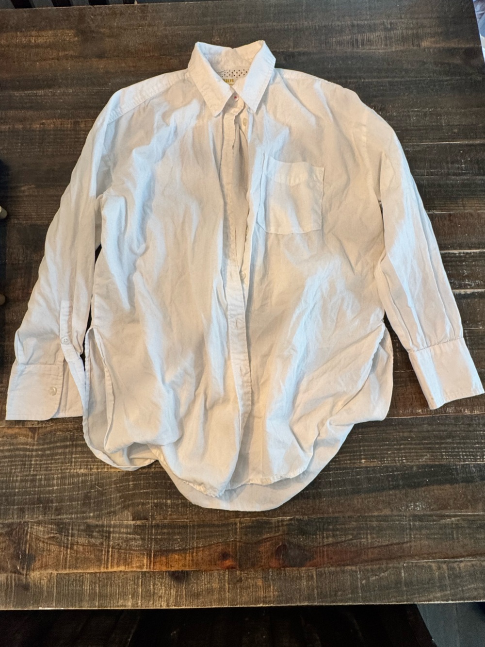 Anthropologie White Oversized Button-Down Shirt Size XS. Open to offers!!